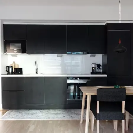 Modern 1Br With House Sauna & Huge Balcony Above Mall Of Tripla By Nordic Stay Collection Huoneisto