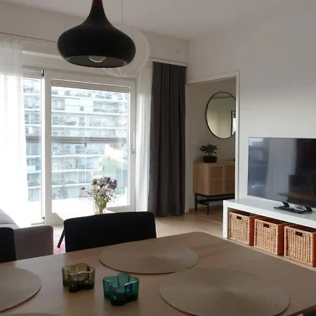Apartment Modern 1br With House Sauna & Huge Balcony Above Mall Of Tripla By Nordic Collection Helsinki